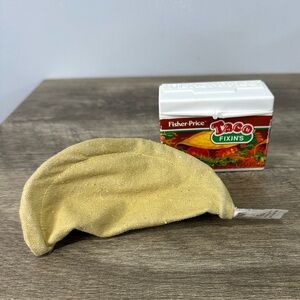 Fisher Price Fun with Food Taco Fixin's Meal Box & Taco ONLY 1987